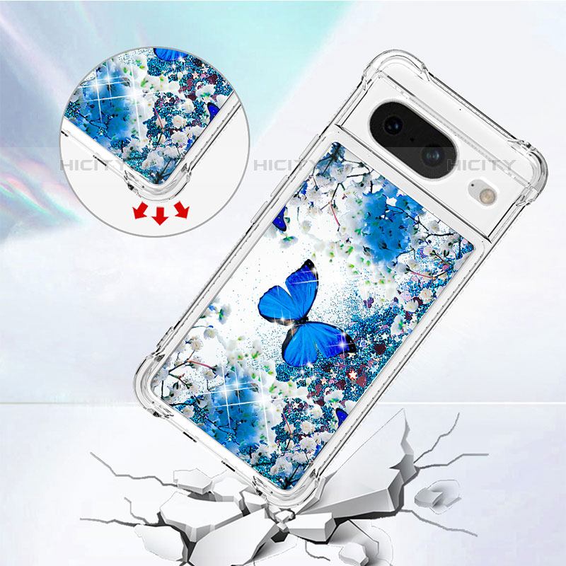 Coque Silicone Housse Etui Gel Bling-Bling S03 pour Google Pixel 8 5G Plus