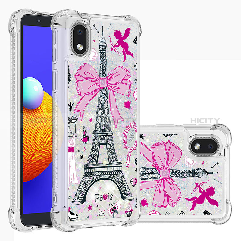 Coque Silicone Housse Etui Gel Bling-Bling S03 pour Samsung Galaxy A01 Core Plus
