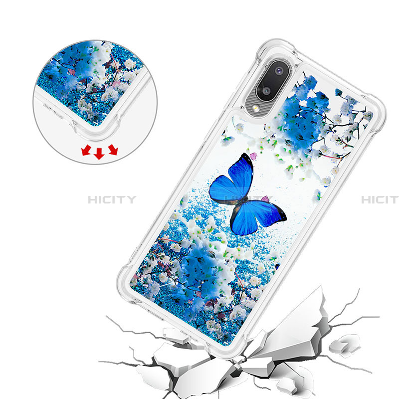 Coque Silicone Housse Etui Gel Bling-Bling S03 pour Samsung Galaxy A02 Plus