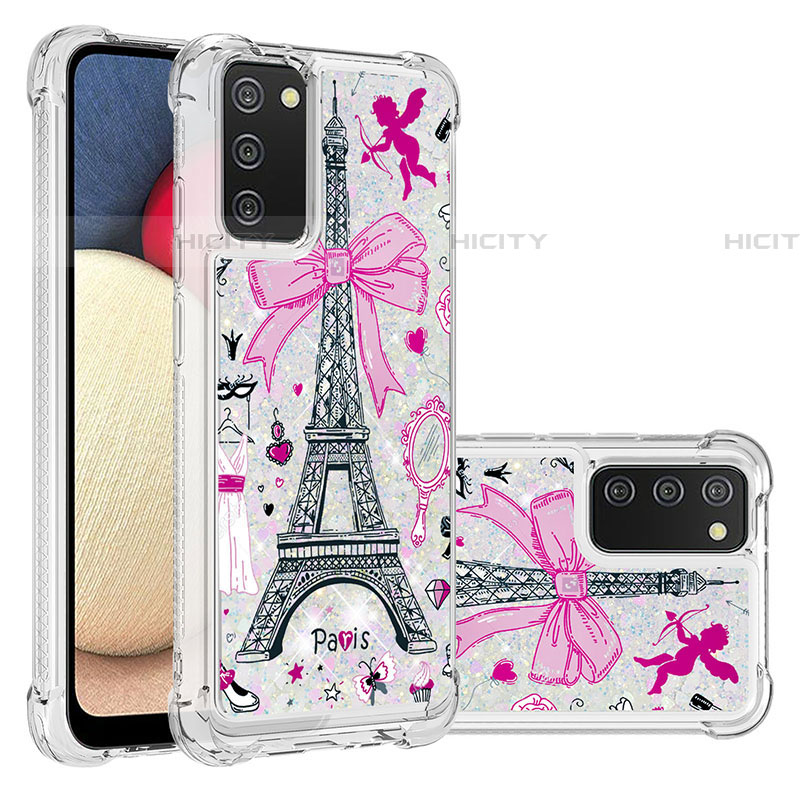 Coque Silicone Housse Etui Gel Bling-Bling S03 pour Samsung Galaxy A03s Mixte Plus