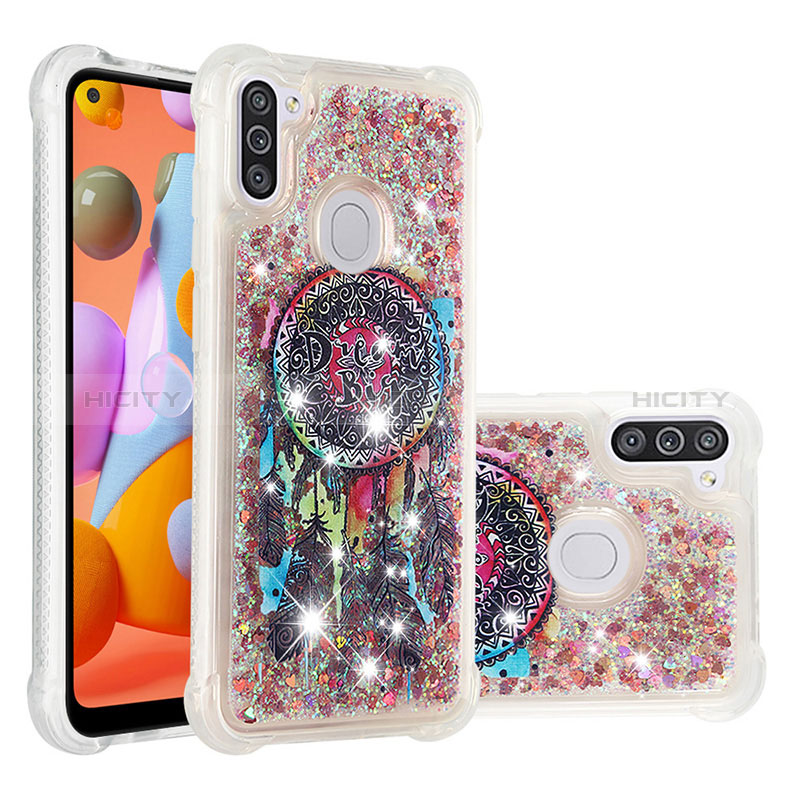 Coque Silicone Housse Etui Gel Bling-Bling S03 pour Samsung Galaxy A11 Plus