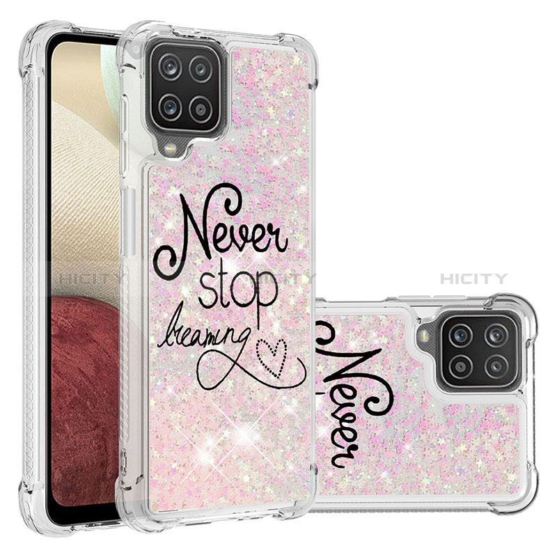 Coque Silicone Housse Etui Gel Bling-Bling S03 pour Samsung Galaxy A12 Nacho Mixte Plus