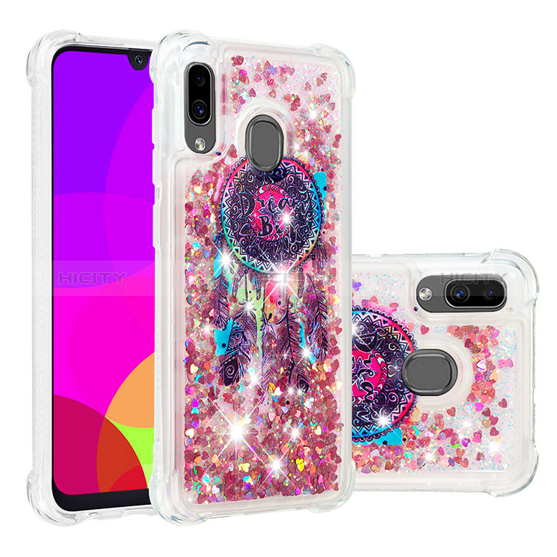 Coque Silicone Housse Etui Gel Bling-Bling S03 pour Samsung Galaxy A20 Mixte Plus