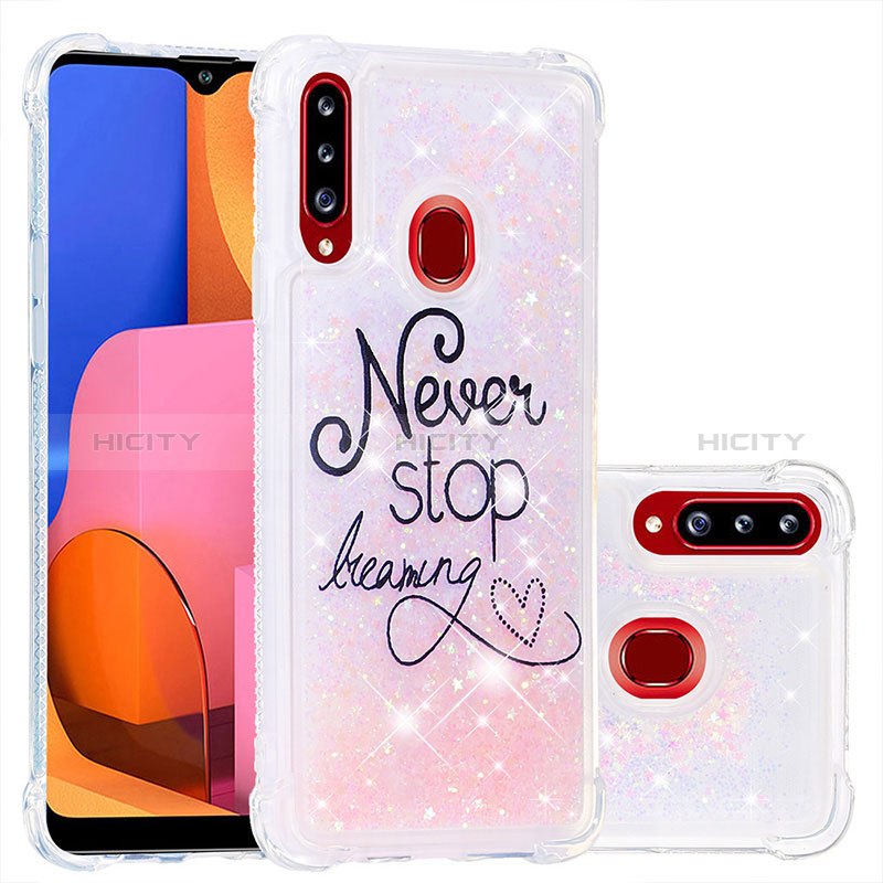 Coque Silicone Housse Etui Gel Bling-Bling S03 pour Samsung Galaxy A20s Plus