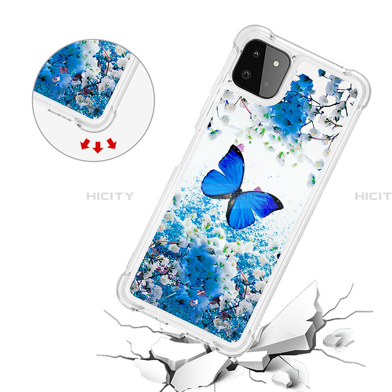 Coque Silicone Housse Etui Gel Bling-Bling S03 pour Samsung Galaxy A22 5G Plus