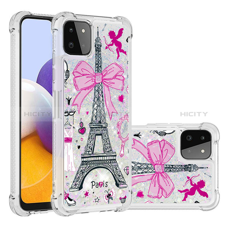Coque Silicone Housse Etui Gel Bling-Bling S03 pour Samsung Galaxy A22s 5G Mixte Plus