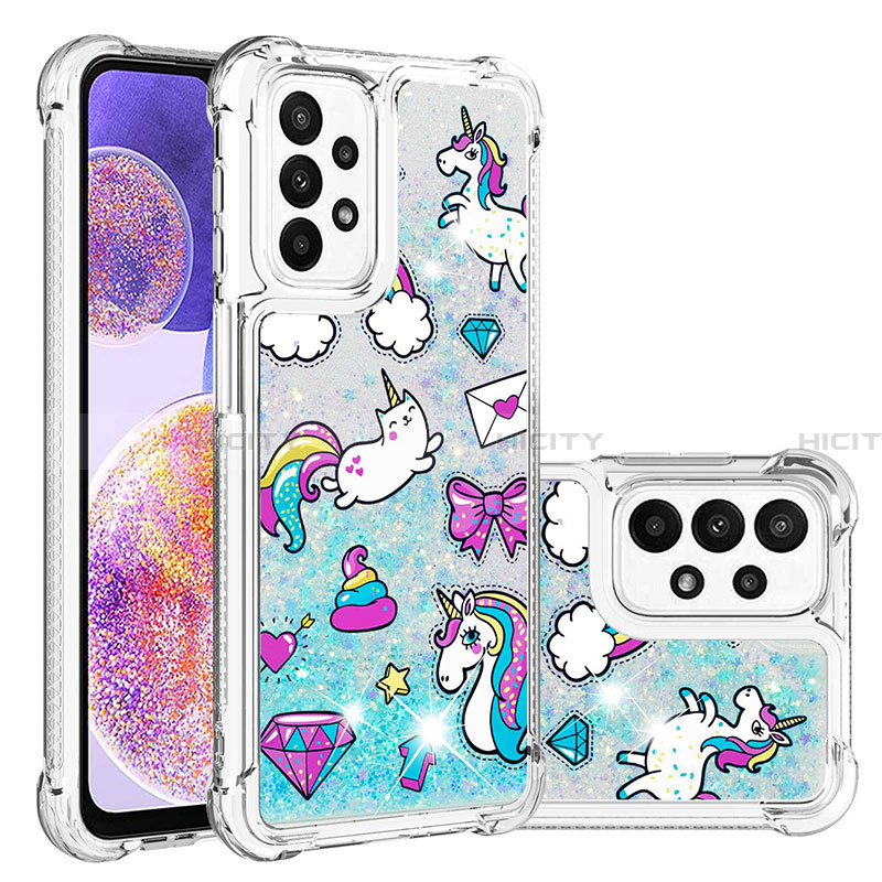 Coque Silicone Housse Etui Gel Bling-Bling S03 pour Samsung Galaxy A23 4G Plus