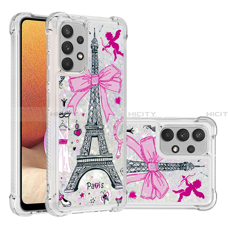 Coque Silicone Housse Etui Gel Bling-Bling S03 pour Samsung Galaxy A32 4G Plus