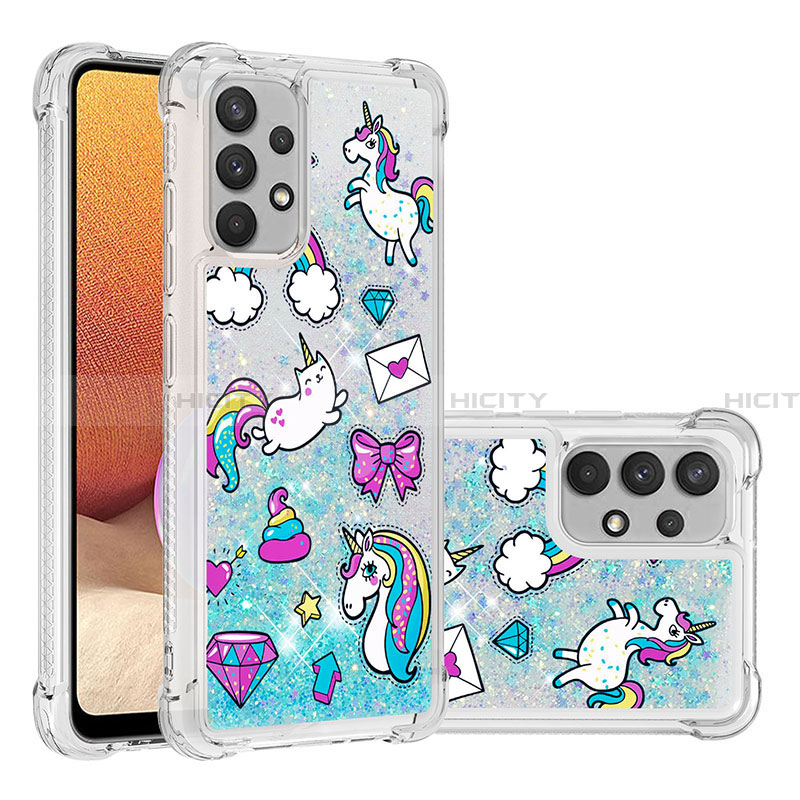 Coque Silicone Housse Etui Gel Bling-Bling S03 pour Samsung Galaxy A32 4G Plus