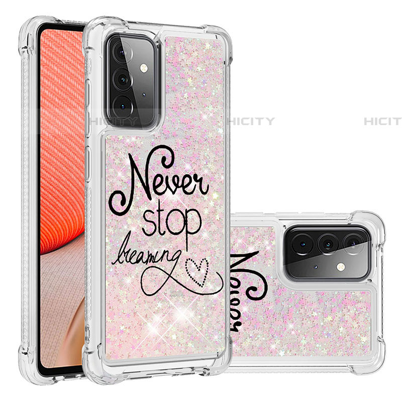 Coque Silicone Housse Etui Gel Bling-Bling S03 pour Samsung Galaxy A72 4G Plus