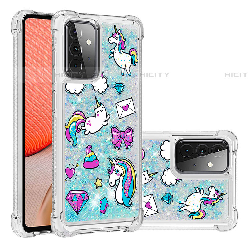 Coque Silicone Housse Etui Gel Bling-Bling S03 pour Samsung Galaxy A72 5G Plus