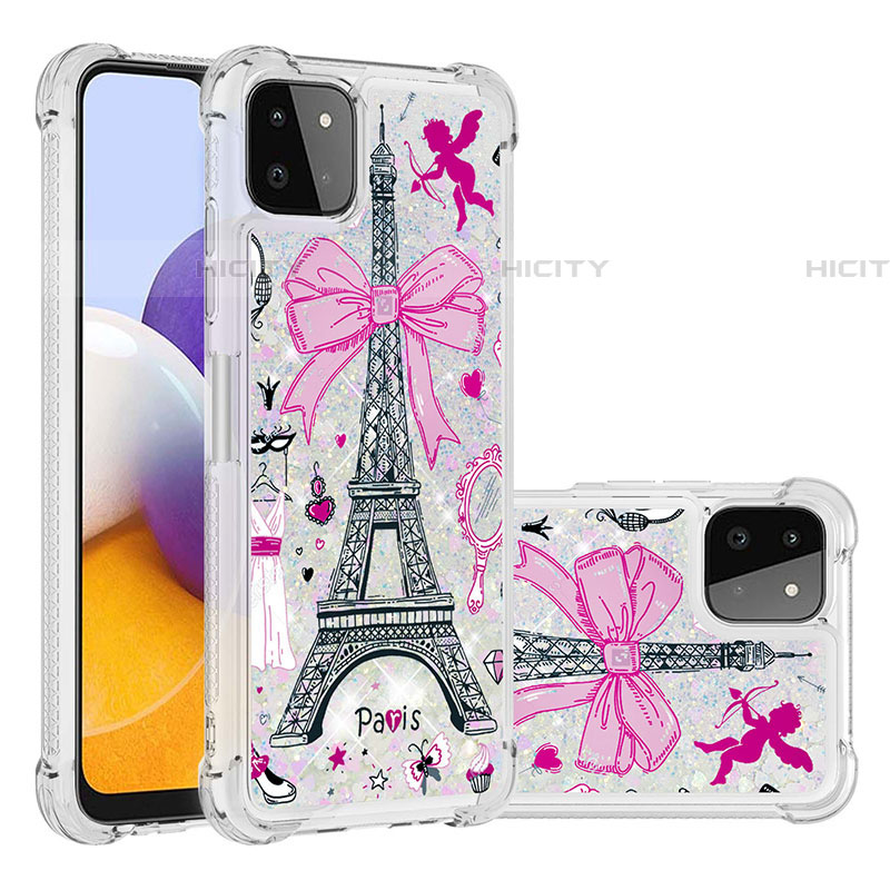 Coque Silicone Housse Etui Gel Bling-Bling S03 pour Samsung Galaxy F42 5G Plus