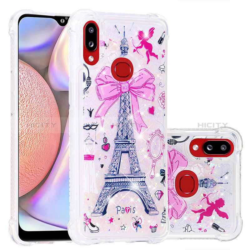 Coque Silicone Housse Etui Gel Bling-Bling S03 pour Samsung Galaxy M01s Plus