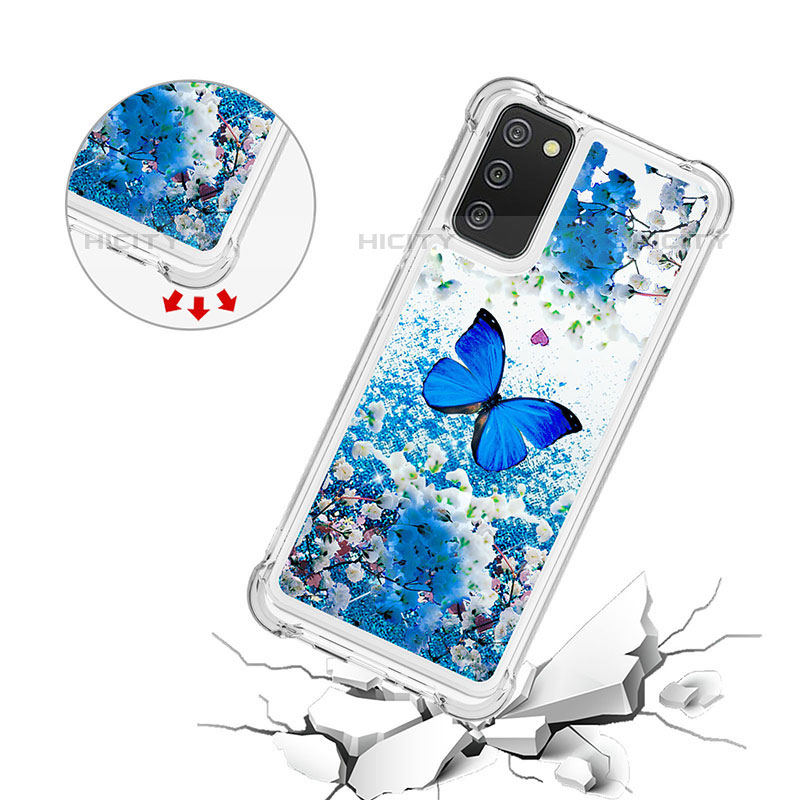 Coque Silicone Housse Etui Gel Bling-Bling S03 pour Samsung Galaxy M02s Plus