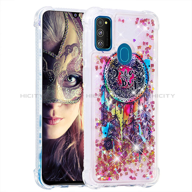 Coque Silicone Housse Etui Gel Bling-Bling S03 pour Samsung Galaxy M21 Plus