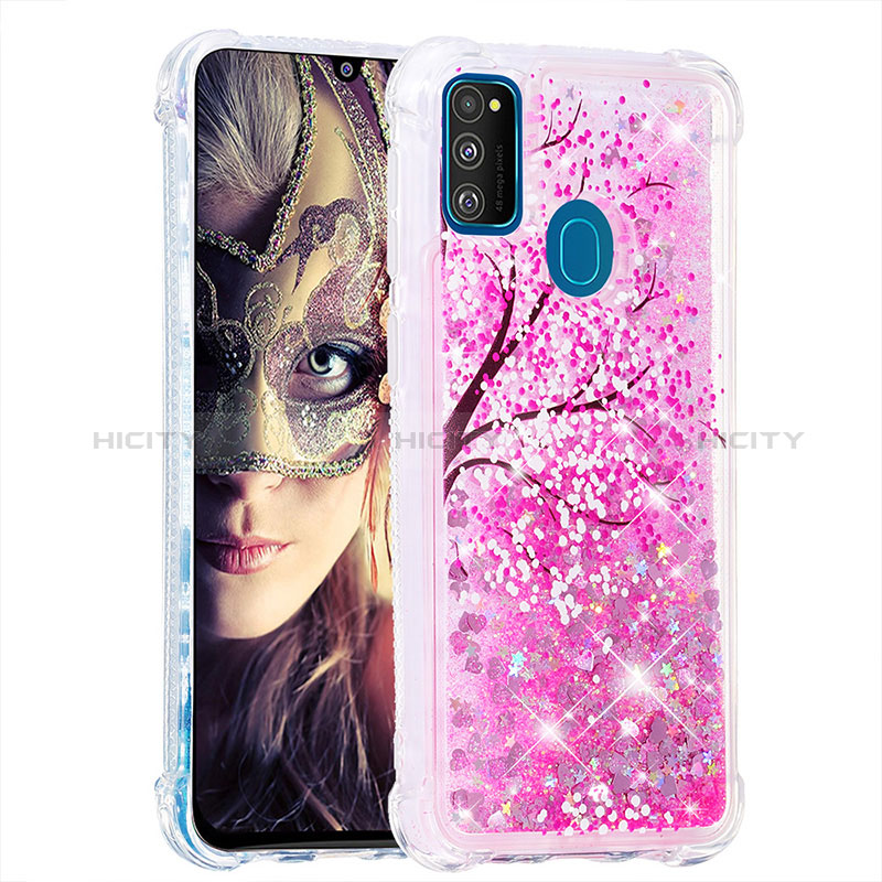 Coque Silicone Housse Etui Gel Bling-Bling S03 pour Samsung Galaxy M21 Plus