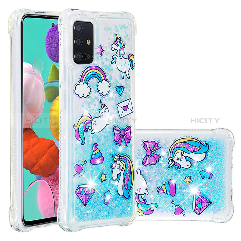 Coque Silicone Housse Etui Gel Bling-Bling S03 pour Samsung Galaxy M40S Plus