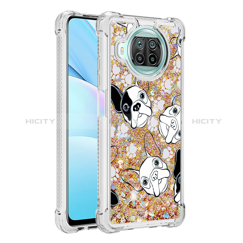 Coque Silicone Housse Etui Gel Bling-Bling S03 pour Xiaomi Mi 10i 5G Or Plus