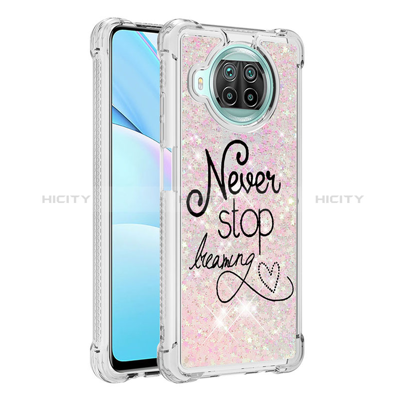 Coque Silicone Housse Etui Gel Bling-Bling S03 pour Xiaomi Mi 10T Lite 5G Argent Plus