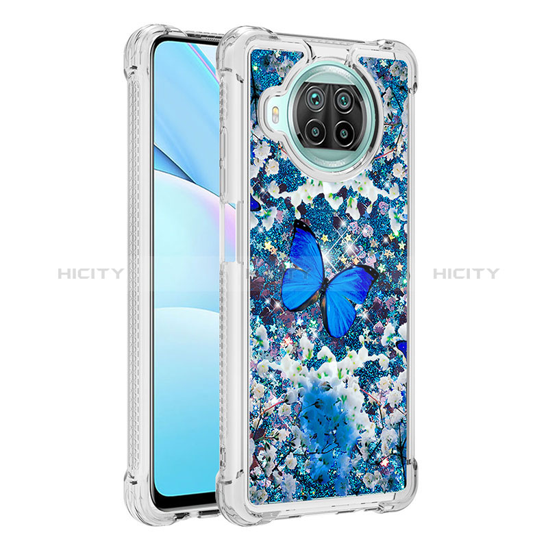 Coque Silicone Housse Etui Gel Bling-Bling S03 pour Xiaomi Mi 10T Lite 5G Bleu Plus