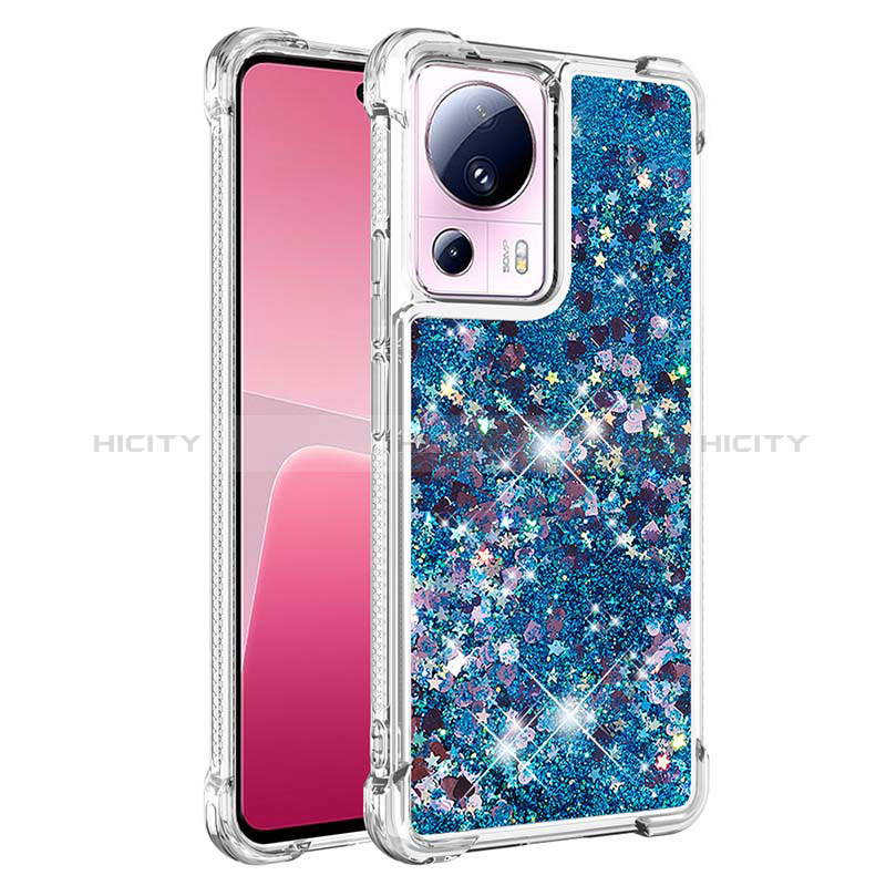 Coque Silicone Housse Etui Gel Bling-Bling S03 pour Xiaomi Mi 12 Lite NE 5G Bleu Plus