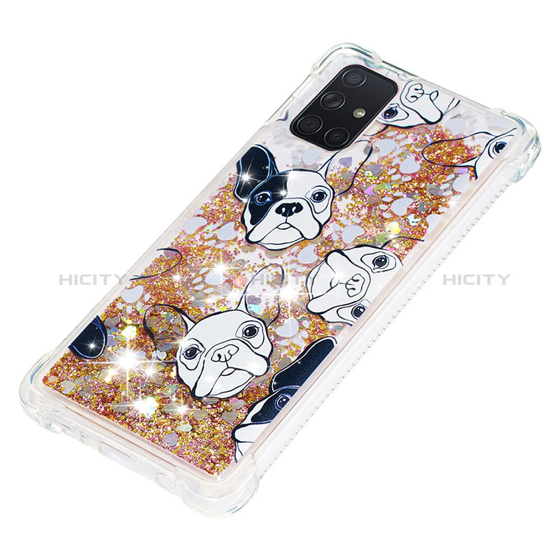 Coque Silicone Housse Etui Gel Bling-Bling S04 pour Samsung Galaxy A71 4G A715 Plus