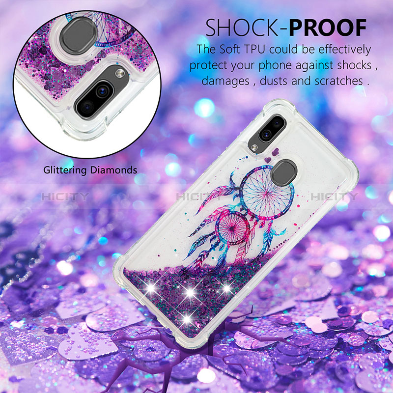 Coque Silicone Housse Etui Gel Bling-Bling S04 pour Samsung Galaxy M10S Plus