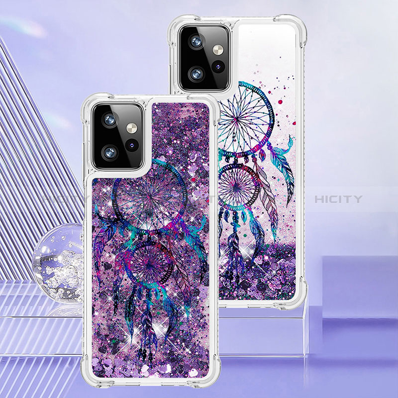 Coque Silicone Housse Etui Gel Bling-Bling YB1 pour Motorola Moto G Power 5G (2023) Violet Plus