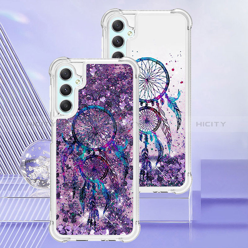 Coque Silicone Housse Etui Gel Bling-Bling YB1 pour Samsung Galaxy A24 4G Violet Plus