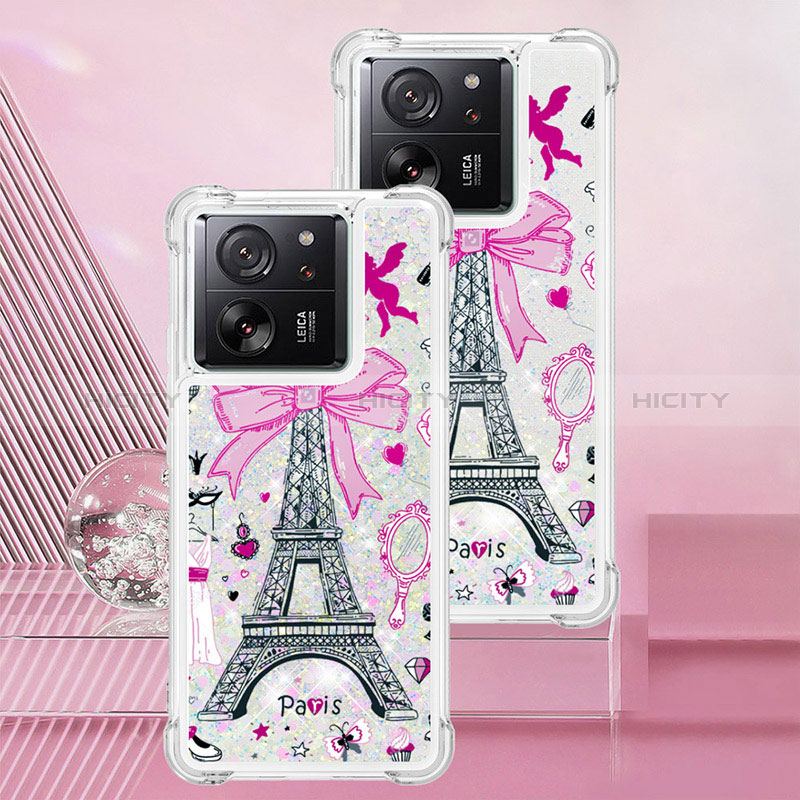 Coque Silicone Housse Etui Gel Bling-Bling YB1 pour Xiaomi Redmi K60 Ultra 5G Rose Plus