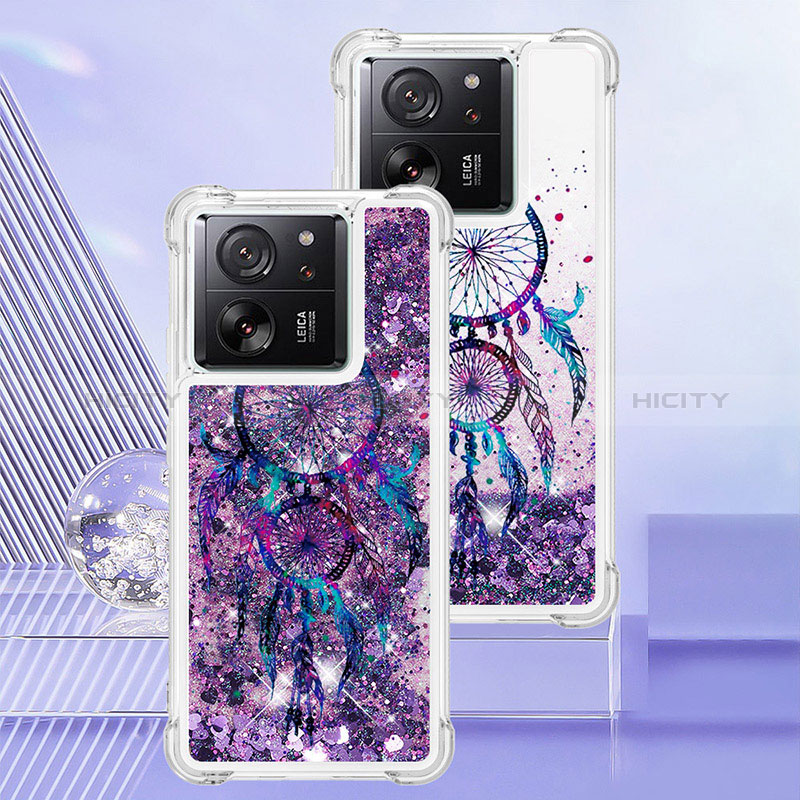 Coque Silicone Housse Etui Gel Bling-Bling YB1 pour Xiaomi Redmi K60 Ultra 5G Violet Plus