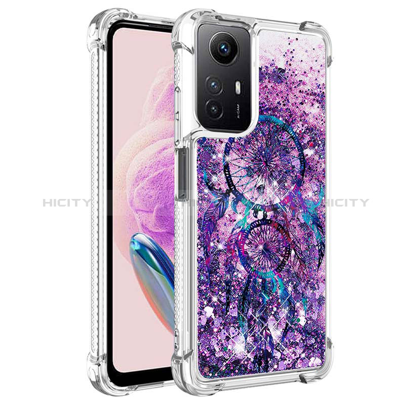 Coque Silicone Housse Etui Gel Bling-Bling YB1 pour Xiaomi Redmi Note 12S Violet Plus