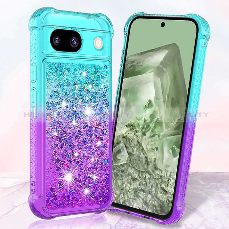 Coque Silicone Housse Etui Gel Bling-Bling YB2 pour Google Pixel 8a 5G Plus