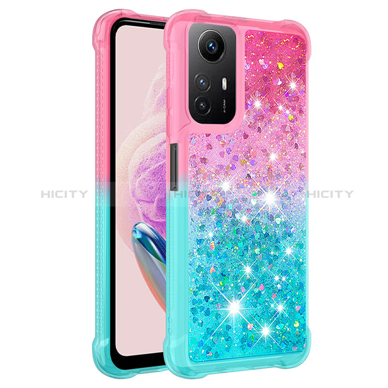 Coque Silicone Housse Etui Gel Bling-Bling YB2 pour Xiaomi Redmi Note 12S Rose Plus