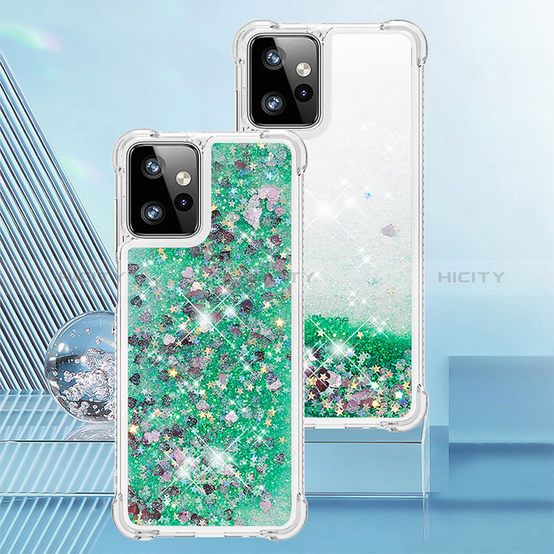 Coque Silicone Housse Etui Gel Bling-Bling YB3 pour Motorola Moto G Power 5G (2023) Vert Plus