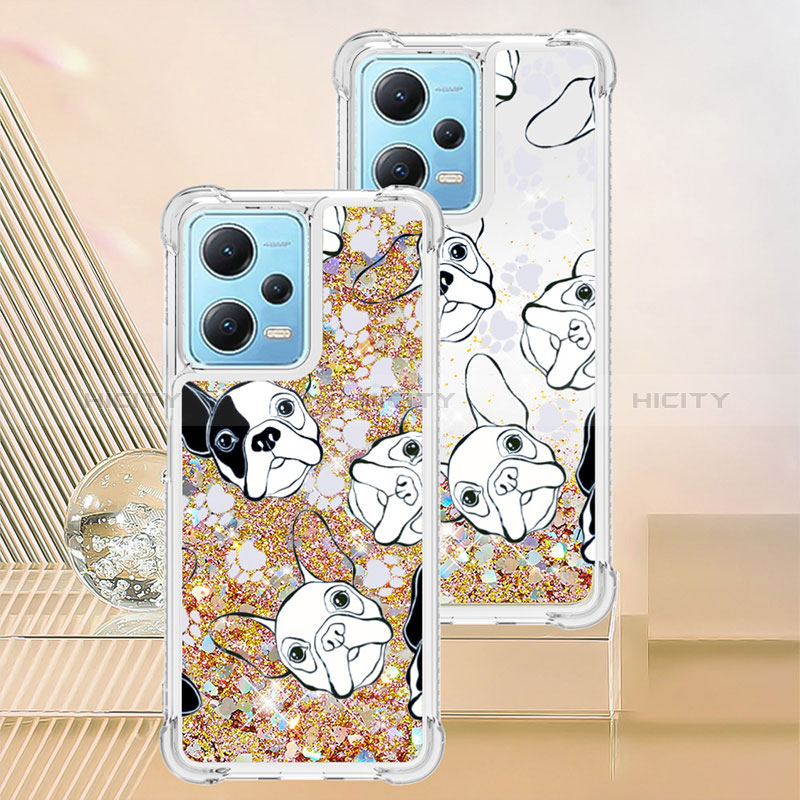Coque Silicone Housse Etui Gel Bling-Bling YB3 pour Xiaomi Redmi Note 12 5G Or Plus