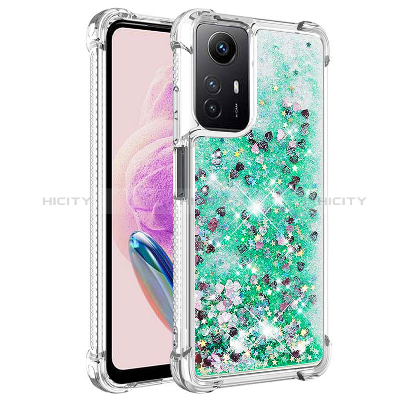 Coque Silicone Housse Etui Gel Bling-Bling YB3 pour Xiaomi Redmi Note 12S Vert Plus