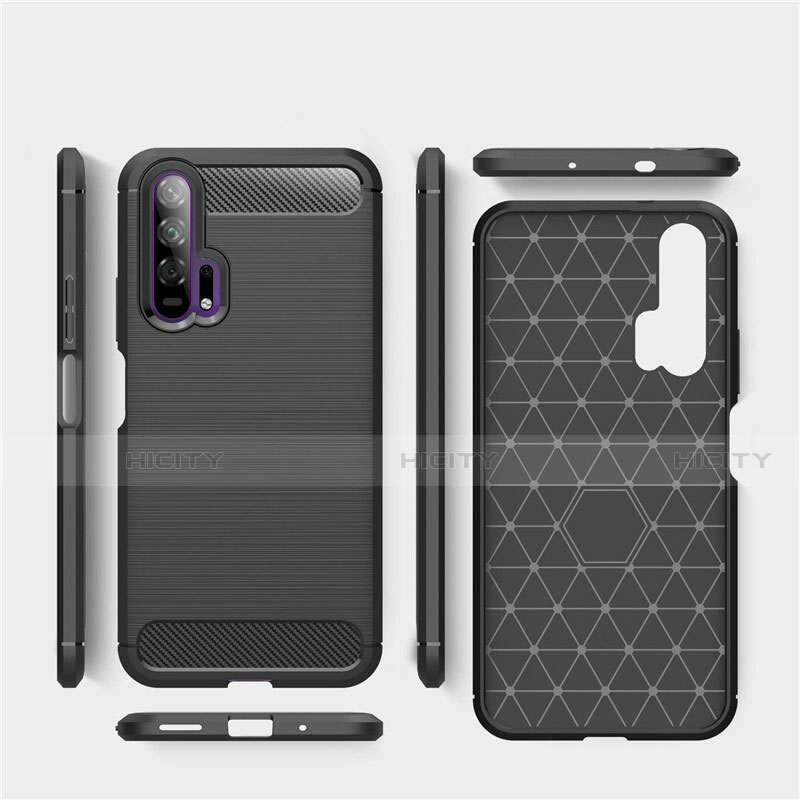 Coque Silicone Housse Etui Gel Line C01 pour Huawei Honor 20 Pro Plus