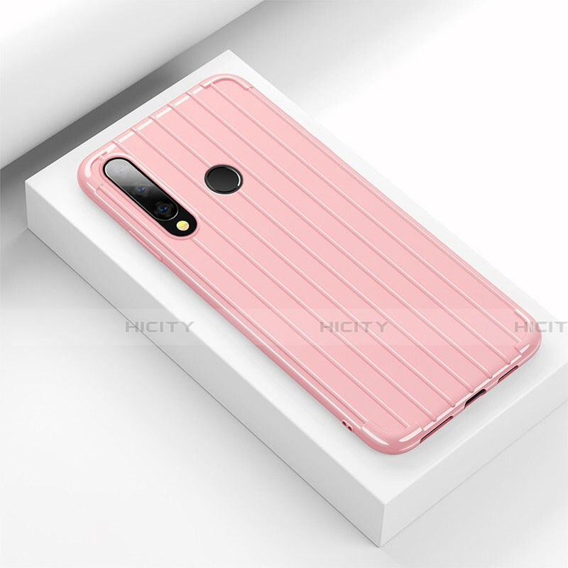 Coque Silicone Housse Etui Gel Line C01 pour Huawei Honor 20E Plus