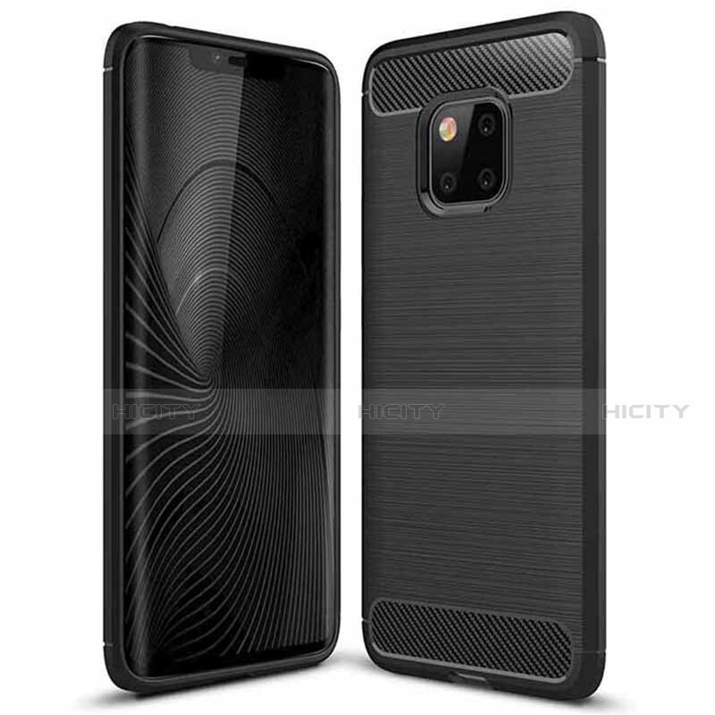 Coque Silicone Housse Etui Gel Line C01 pour Huawei Mate 20 Pro Plus