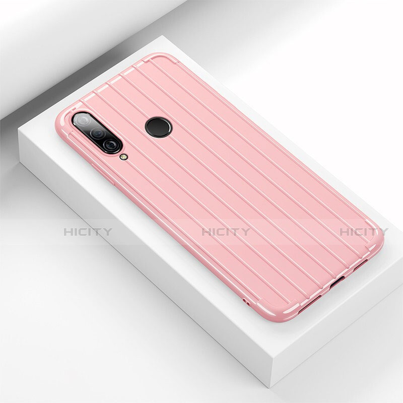 Coque Silicone Housse Etui Gel Line C01 pour Huawei Nova 4e Plus