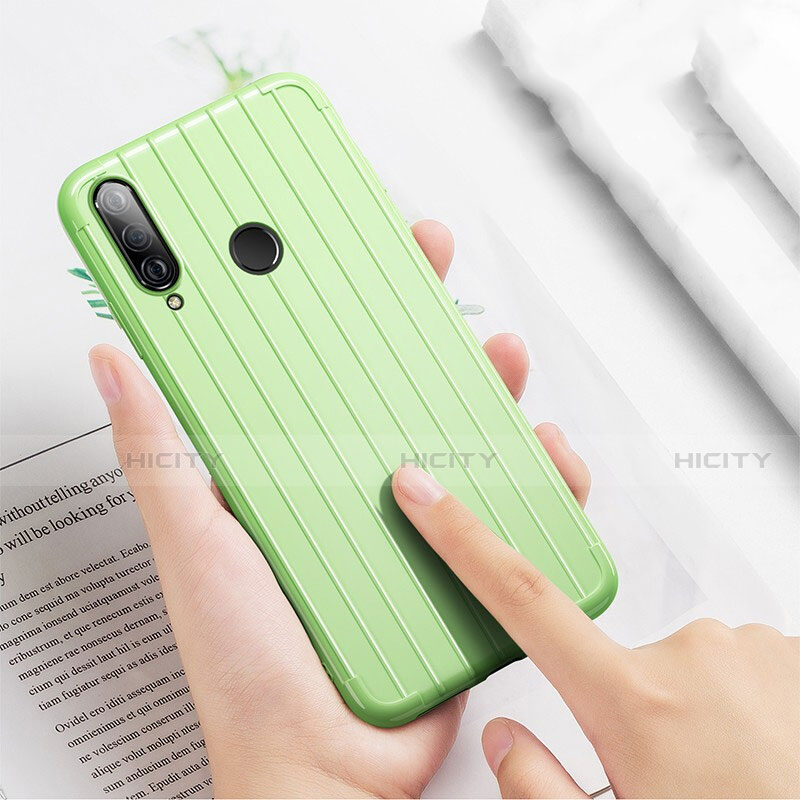 Coque Silicone Housse Etui Gel Line C01 pour Huawei Nova 4e Plus