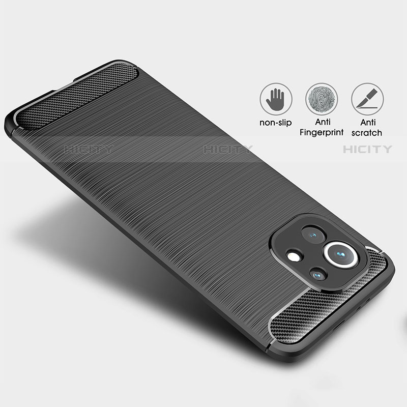 Coque Silicone Housse Etui Gel Line C01 pour Xiaomi Mi 11 Lite 5G Plus