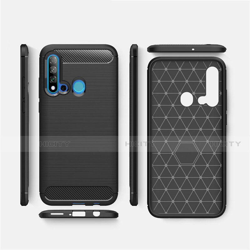 Coque Silicone Housse Etui Gel Line C02 pour Huawei P20 Lite (2019) Plus