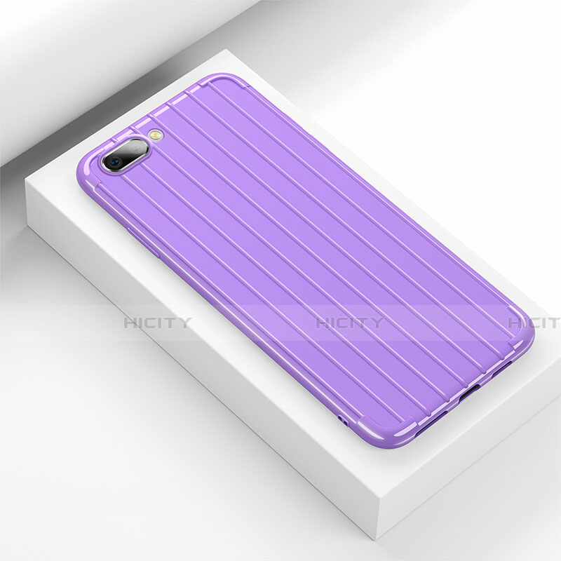 Coque Silicone Housse Etui Gel Line C02 pour Oppo R15X Plus