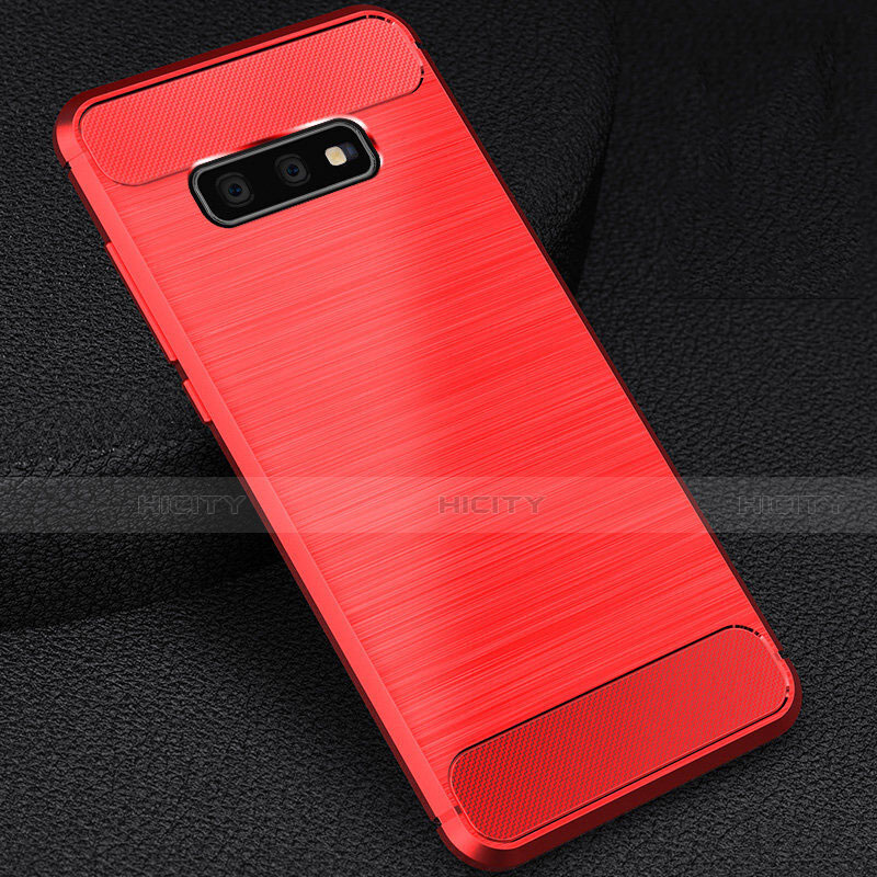 Coque Silicone Housse Etui Gel Line C02 pour Samsung Galaxy S10e Plus