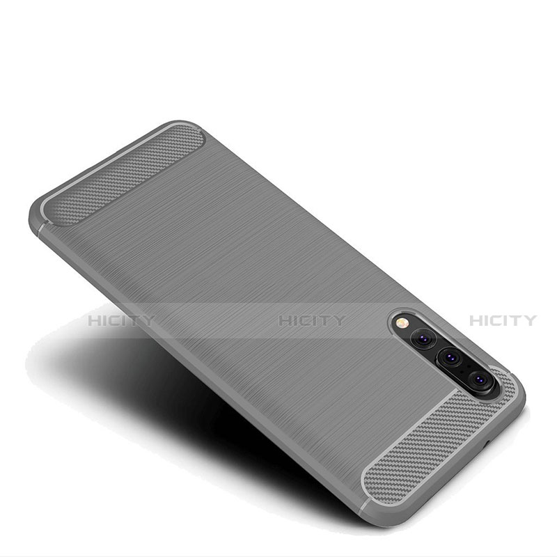 Coque Silicone Housse Etui Gel Line C03 pour Huawei P20 Pro Plus