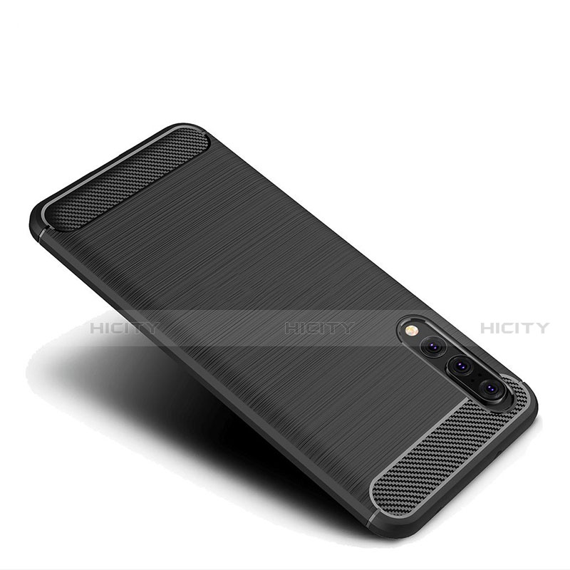 Coque Silicone Housse Etui Gel Line C03 pour Huawei P20 Pro Plus