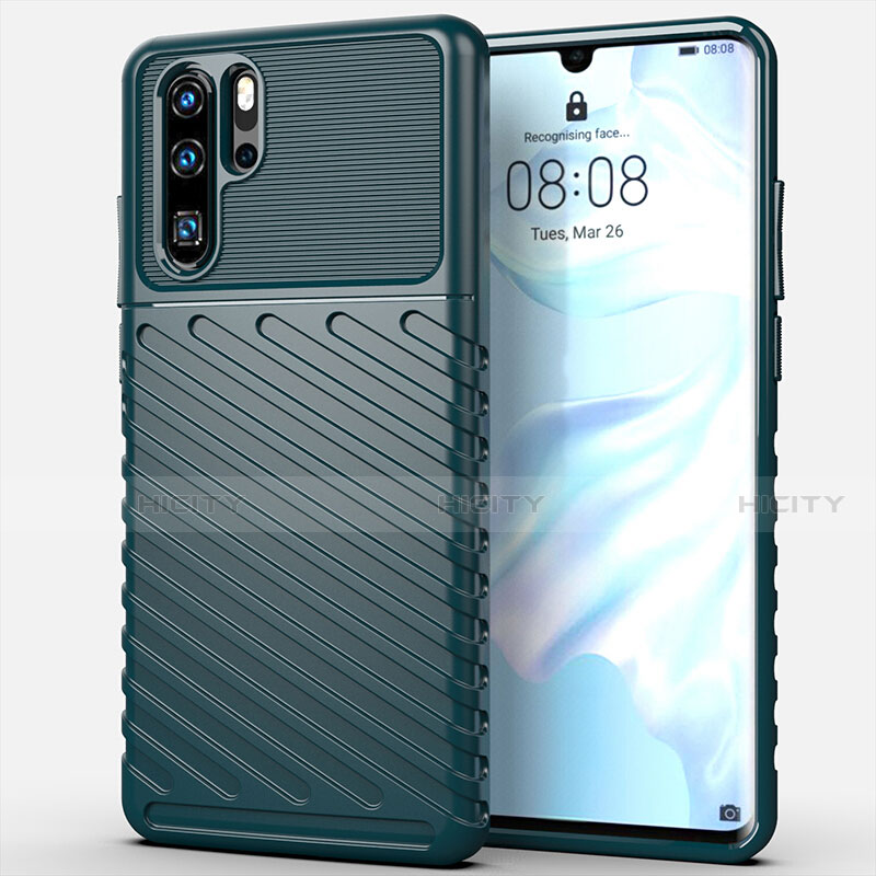 Coque Silicone Housse Etui Gel Line C03 pour Huawei P30 Pro Plus