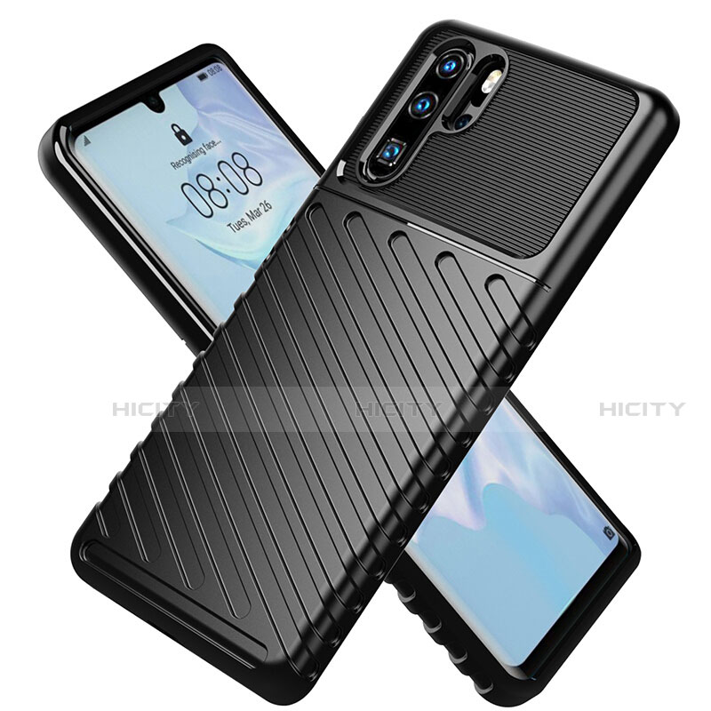 Coque Silicone Housse Etui Gel Line C03 pour Huawei P30 Pro Plus